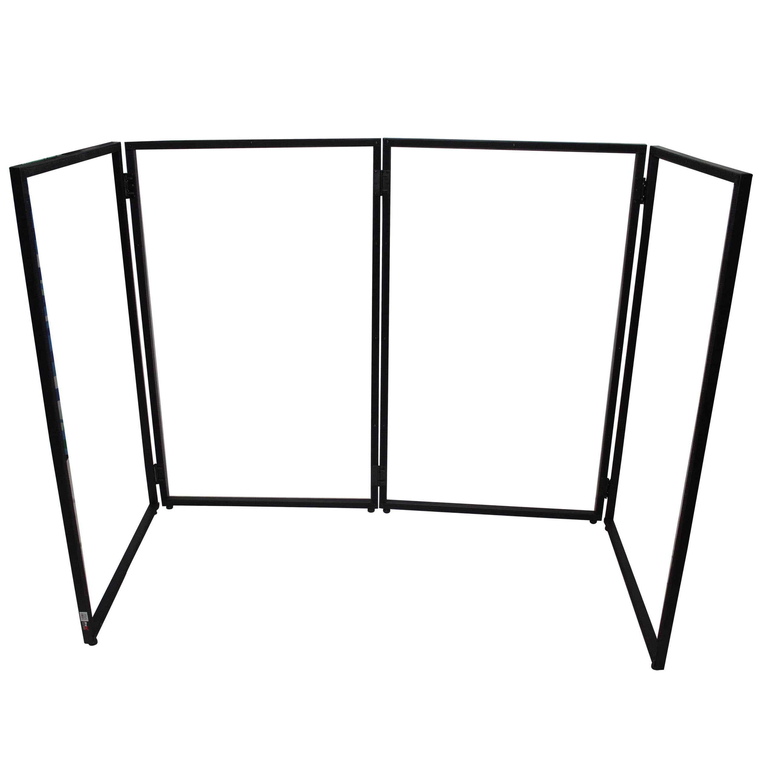 ProX XF-4X3048BMK2 4 Panel DJ Facade with Black and White Scrims