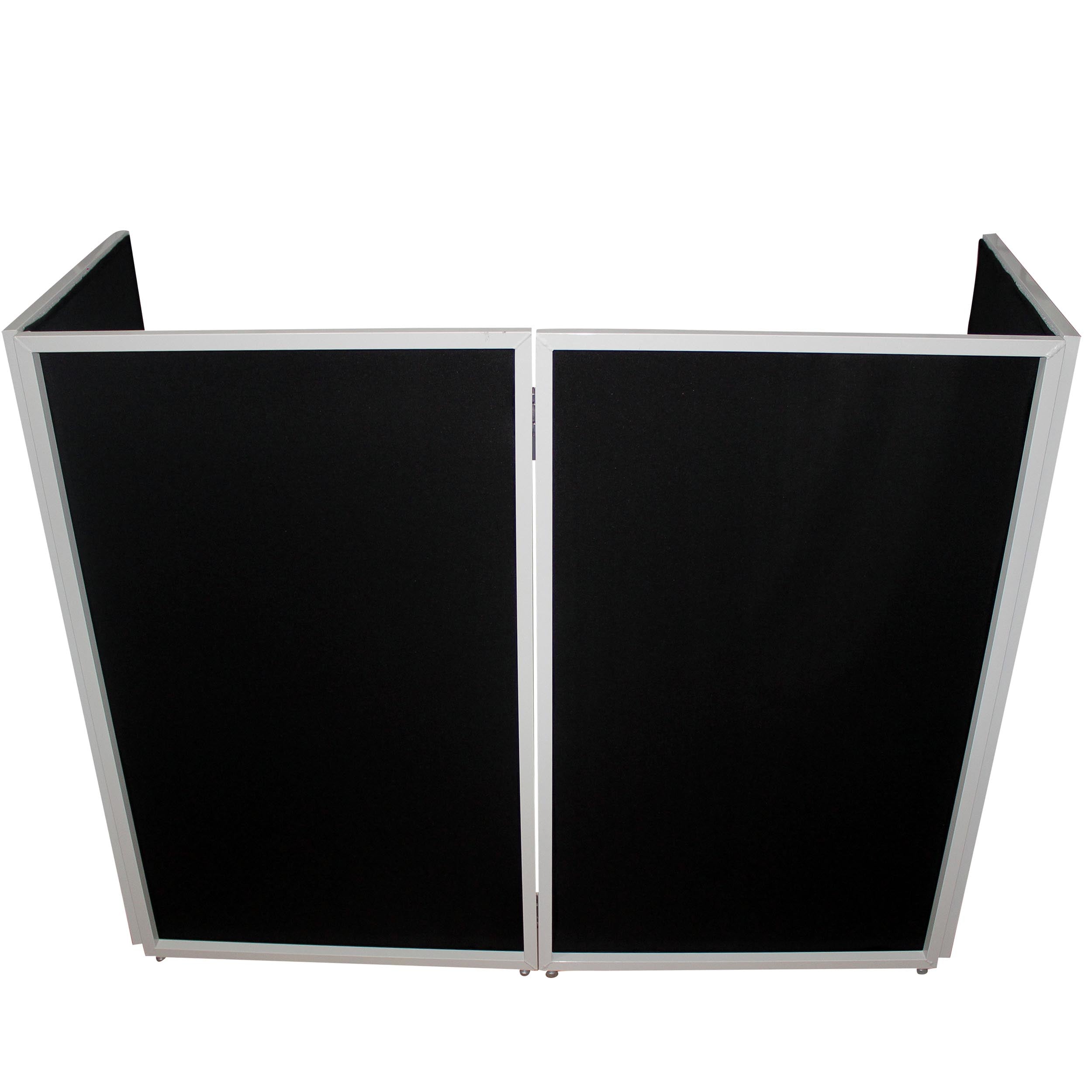 ProX XF-4X3048BW-MK2 Four Panel Collapse and Go DJ Facade with White Frame and Carry Bag