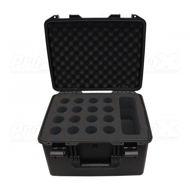 ProX VaultX Watertight Microphone Case (Holds 16 Handheld Units)