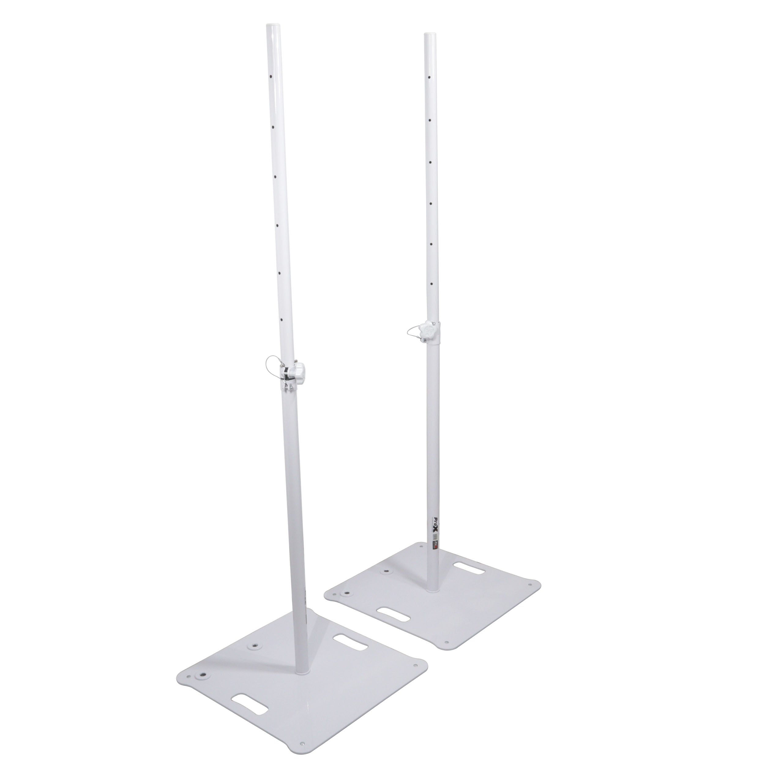 ProX Polaris Set of 2 White Speaker Stands