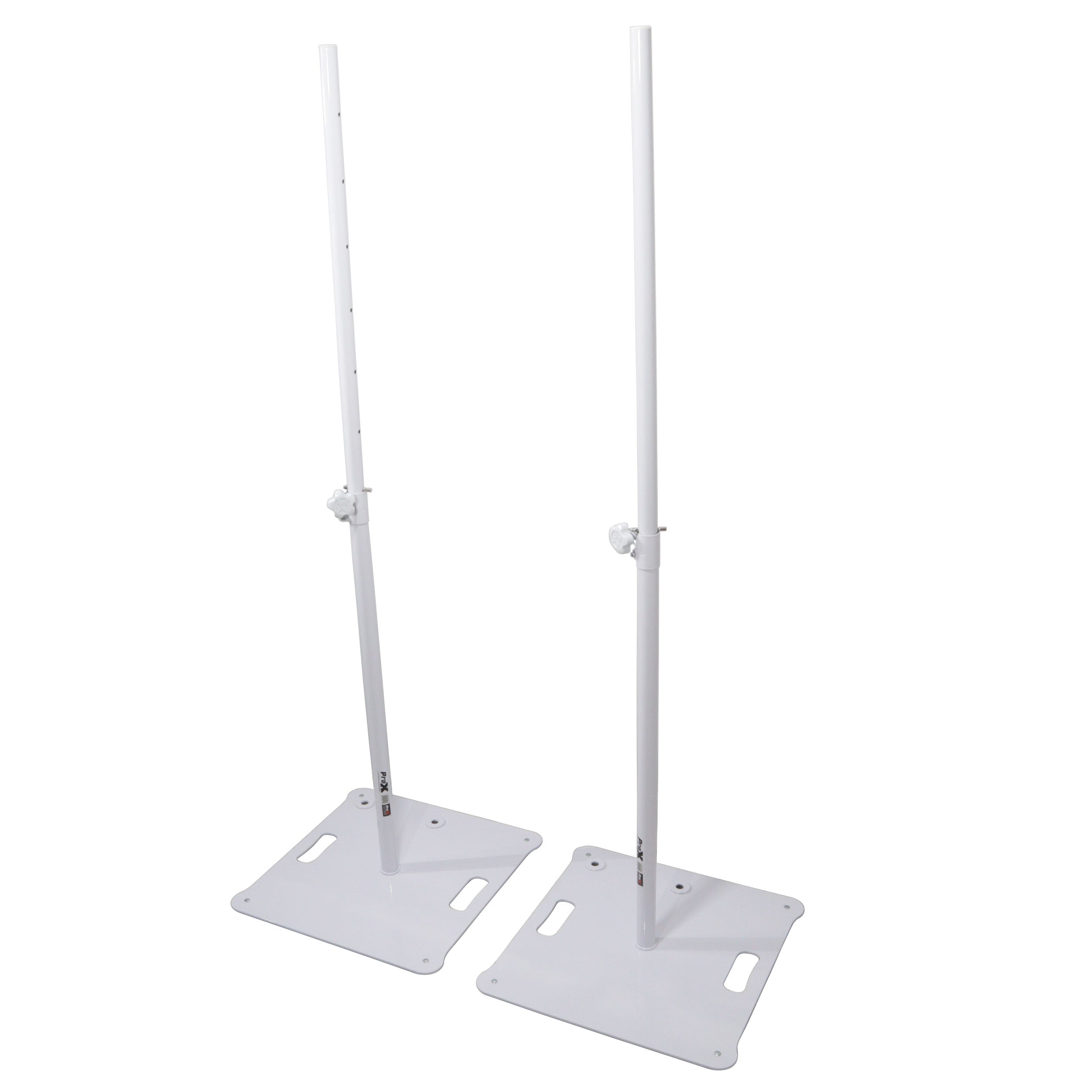 ProX Polaris Set of 2 White Speaker Stands
