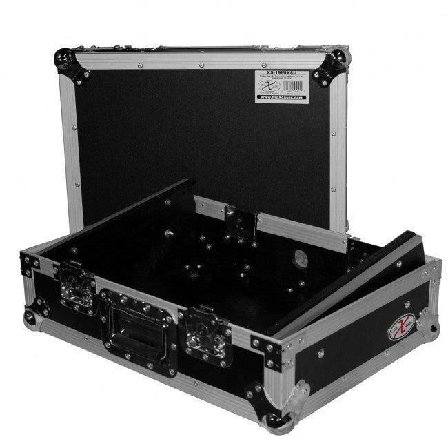 ProX 8U Top Mount 19 Slanted Mixer Case