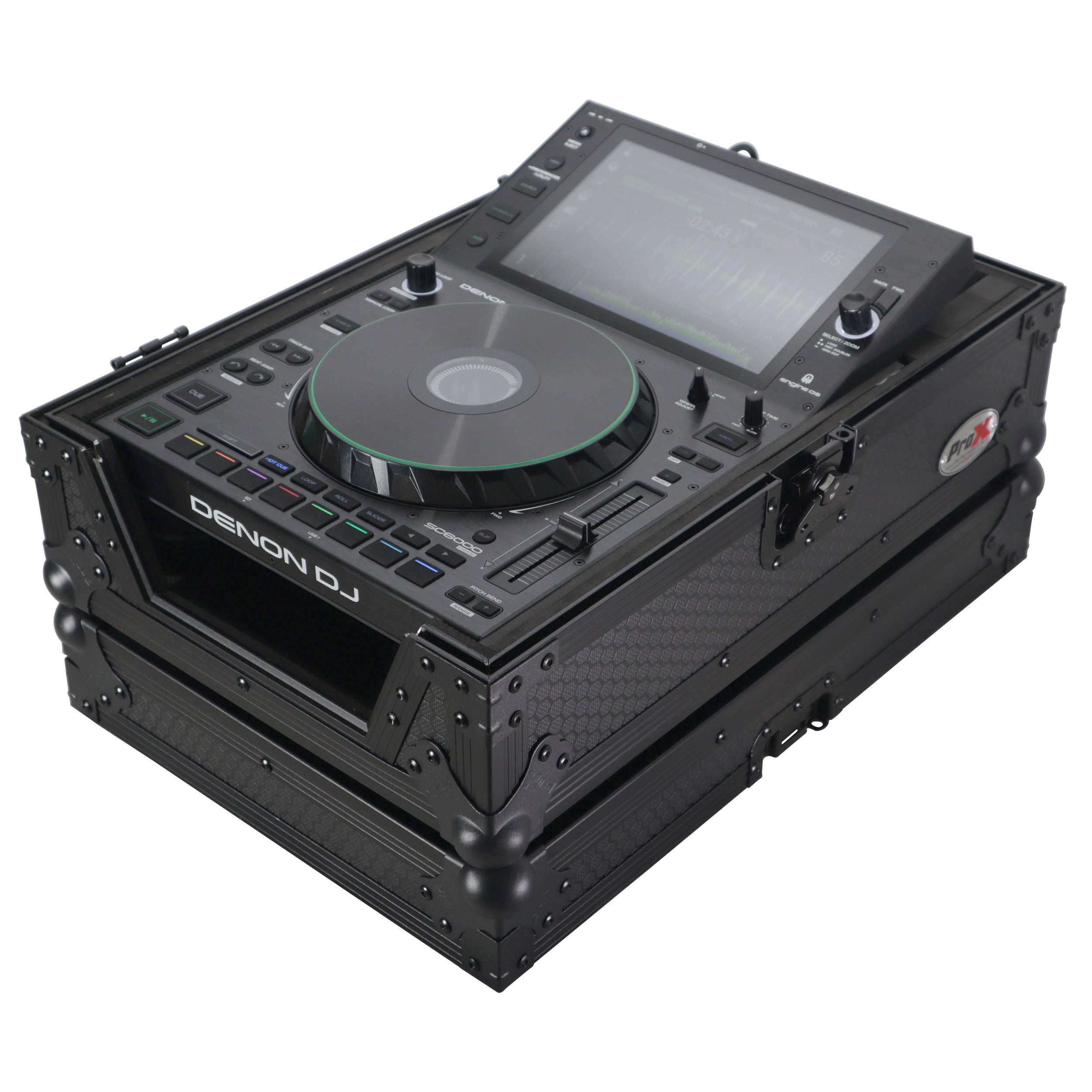 ProX XS-CDBL Flight Case for Large Format CD-Media Player Black on Black