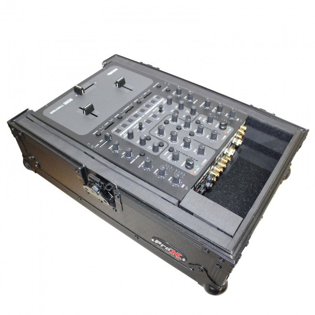 ProX Mixer Case for Large Format 10 DJ Mixers in Black On Black