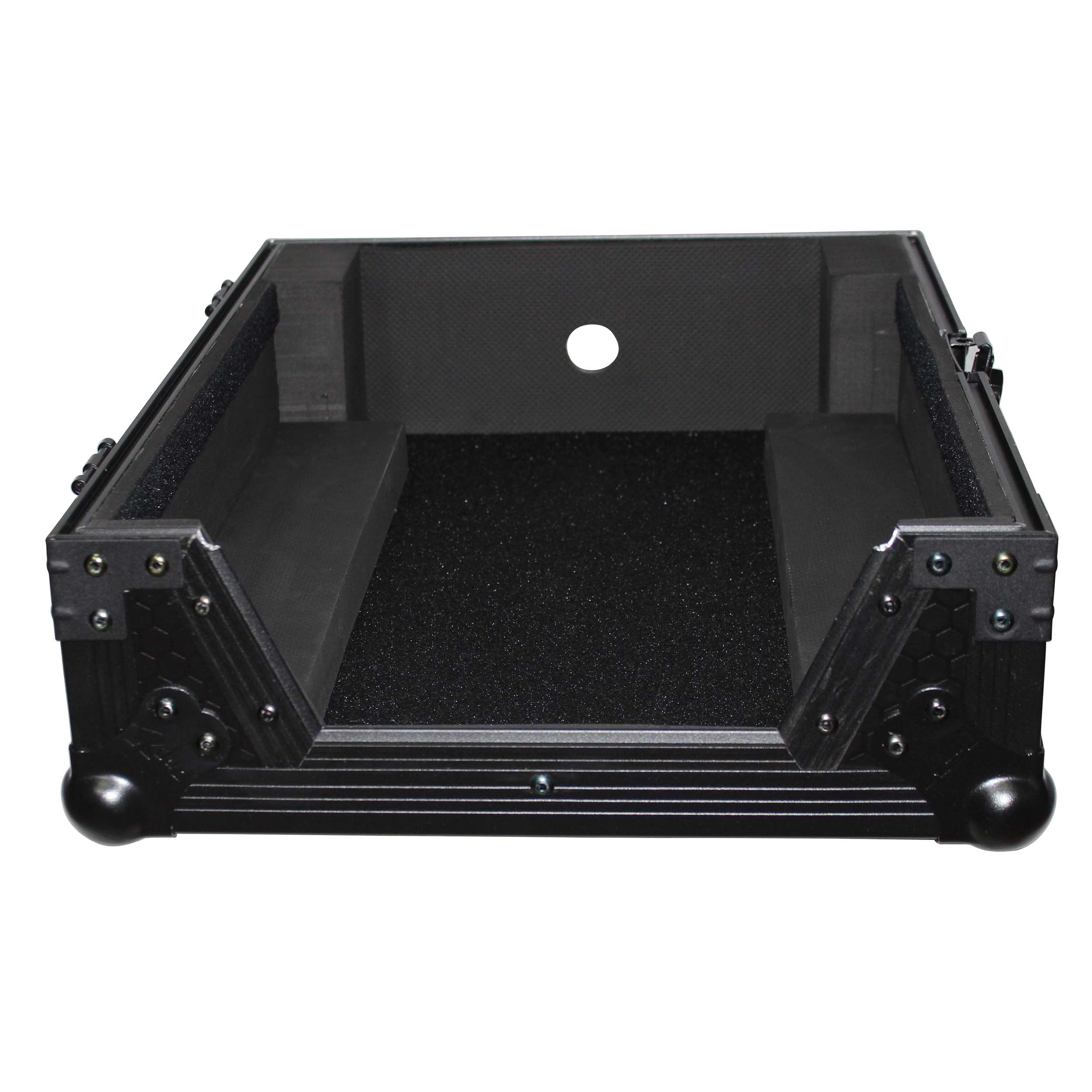 ProX XS-M12BL Flight Case for 12 Large Format DJ Mixers Black on Black