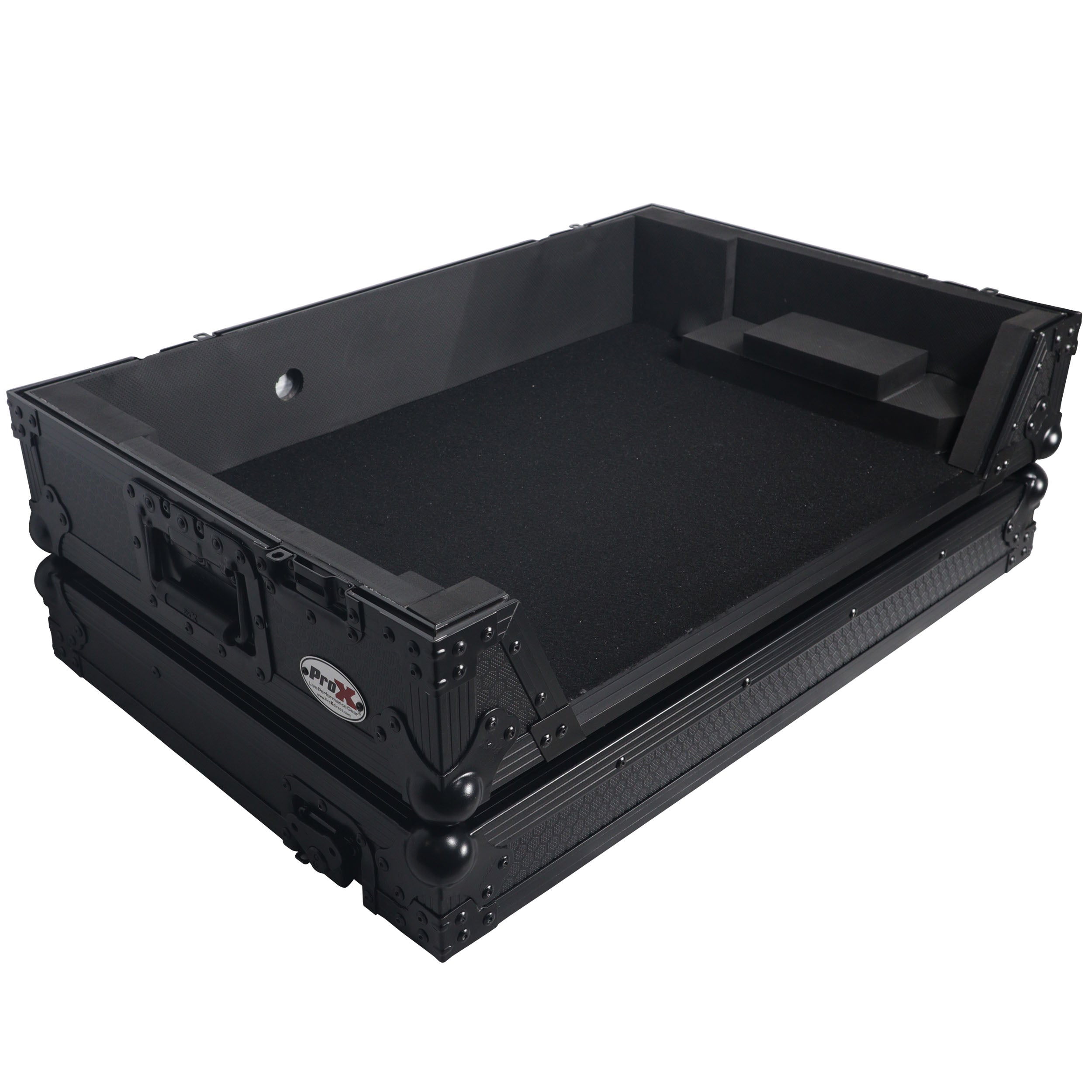 ProX XS-RANEONE-WBL Rane ONE Flight Case w/ Wheels & 1U Rack Black/Black