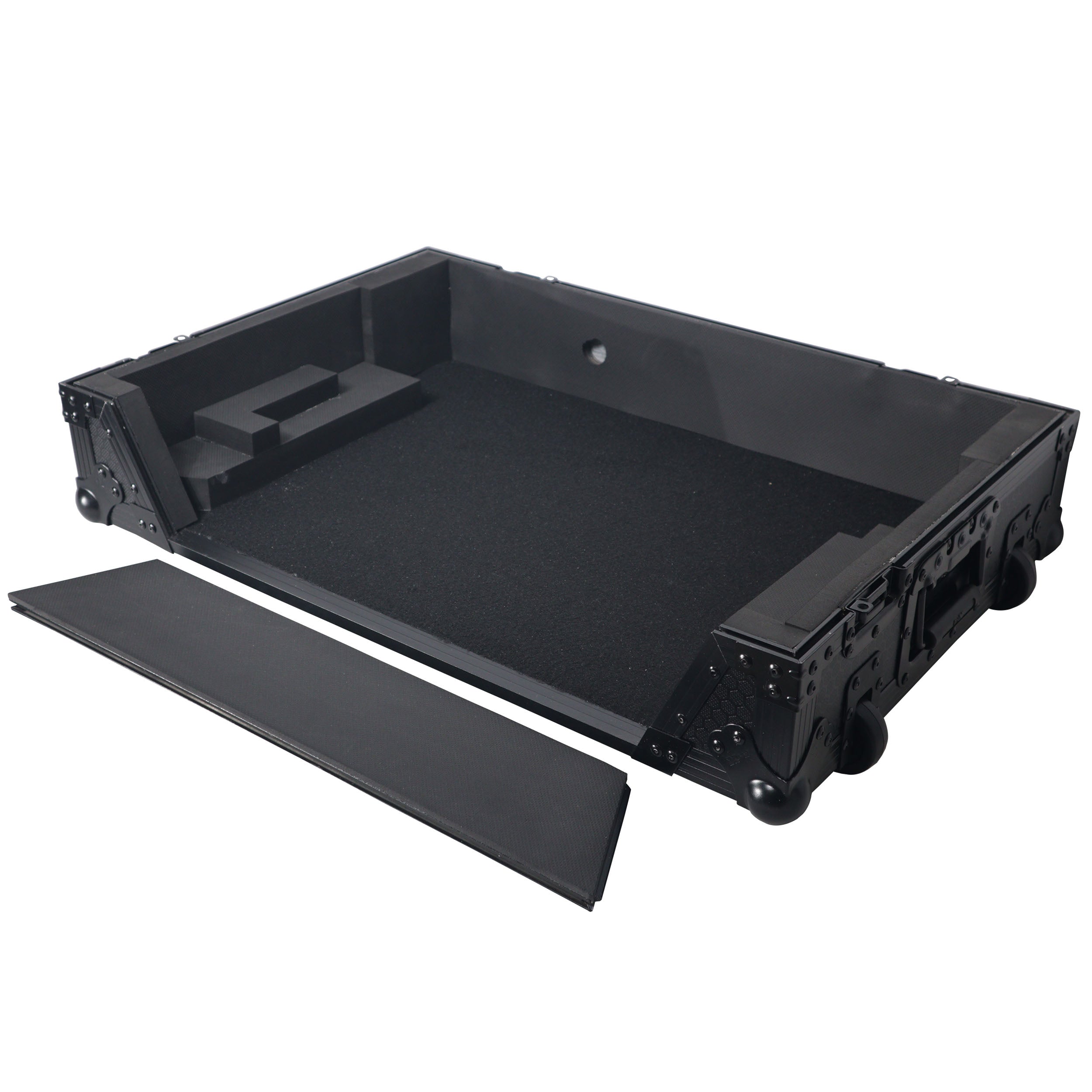 ProX XS-RANEONE-WBL Rane ONE Flight Case w/ Wheels & 1U Rack Black/Black