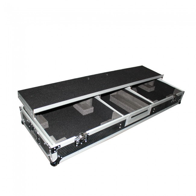 ProX XS-TMC1012WLTFBTL FITS 2 TURNTABLES IN BATTLE MODE WITH LAPTOP SHELF