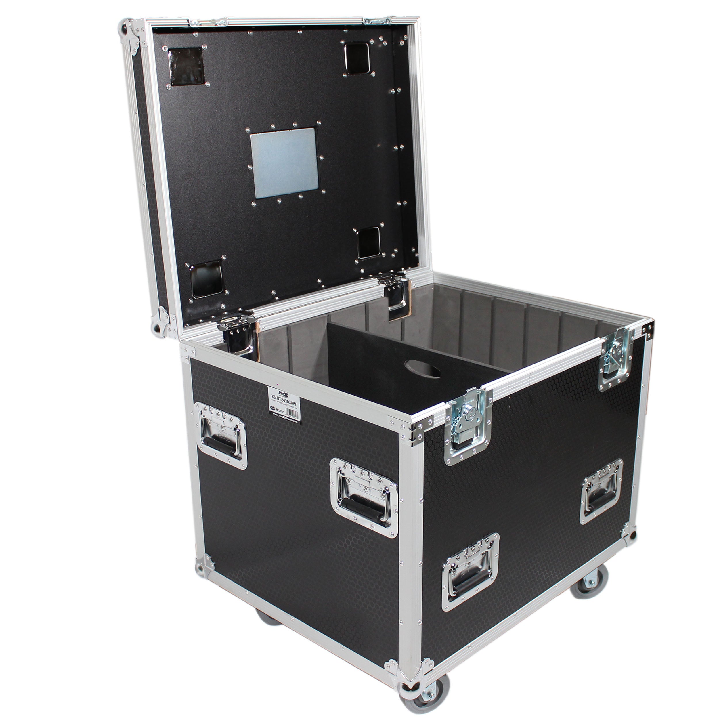 ProX XS-UTL243030W ATA Utility Flight Storage Case with Dividers Tray and 4 in Casters