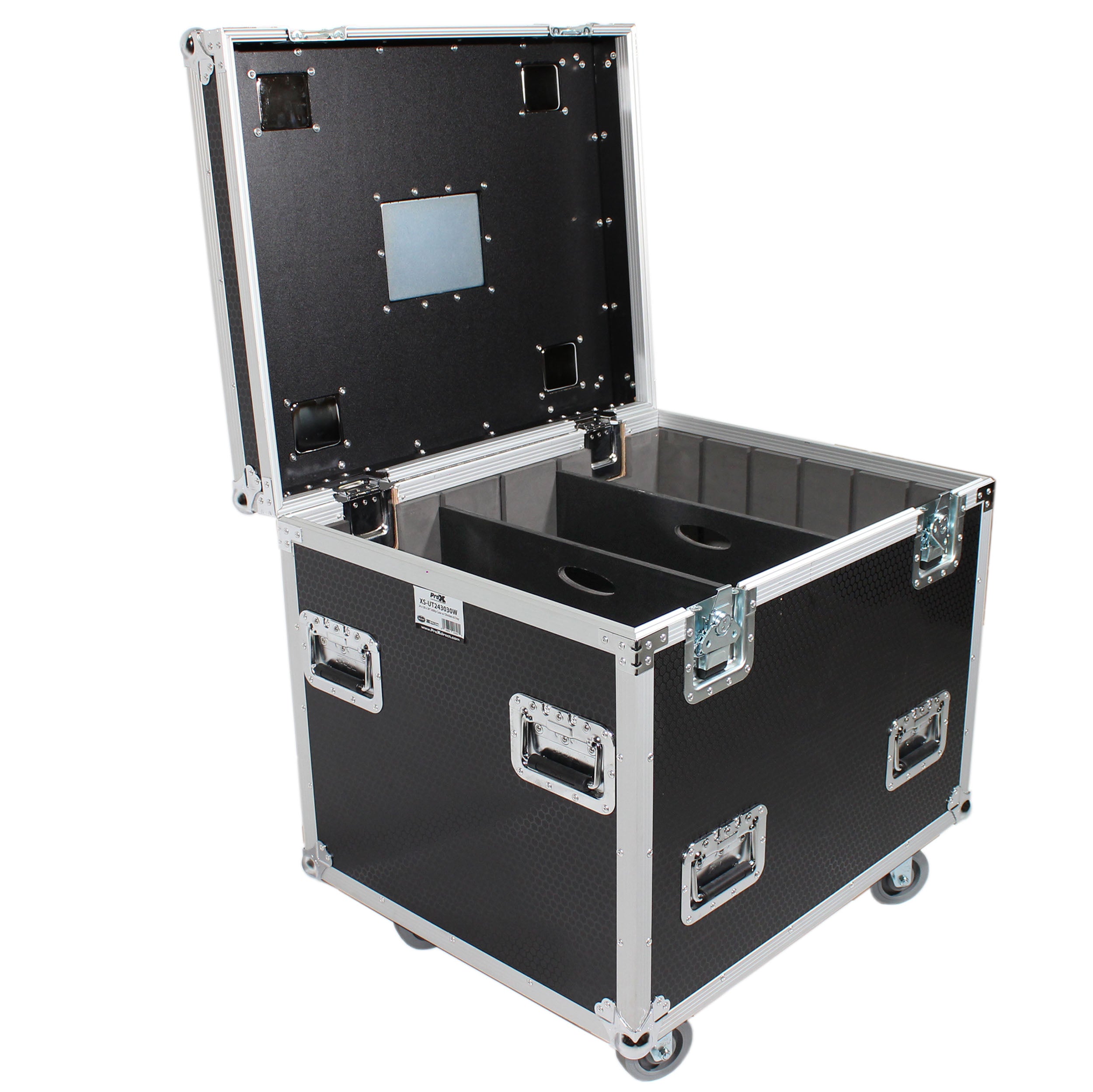 ProX XS-UTL243030W ATA Utility Flight Storage Case with Dividers Tray and 4 in Casters