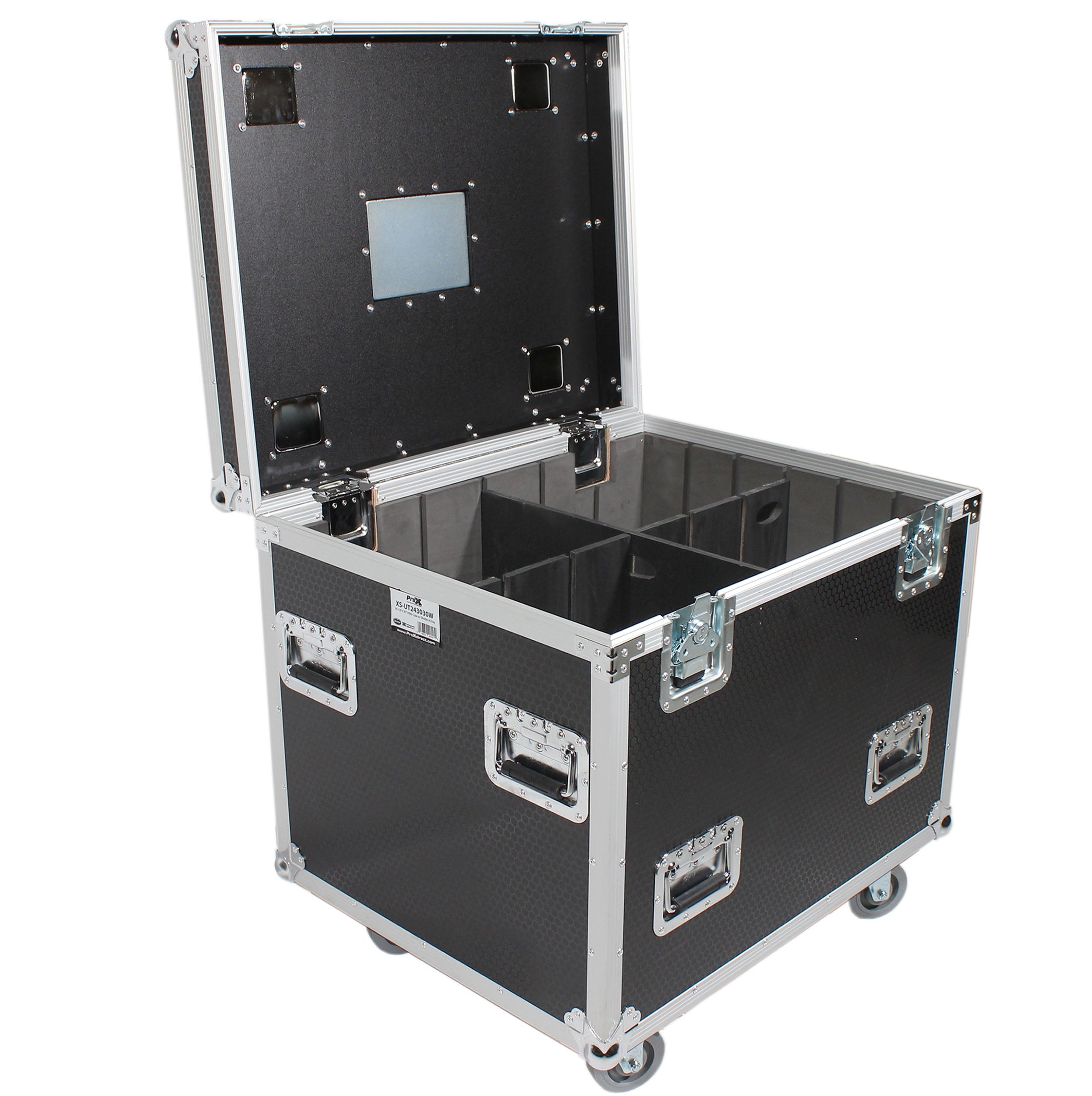 ProX XS-UTL243030W ATA Utility Flight Storage Case with Dividers Tray and 4 in Casters