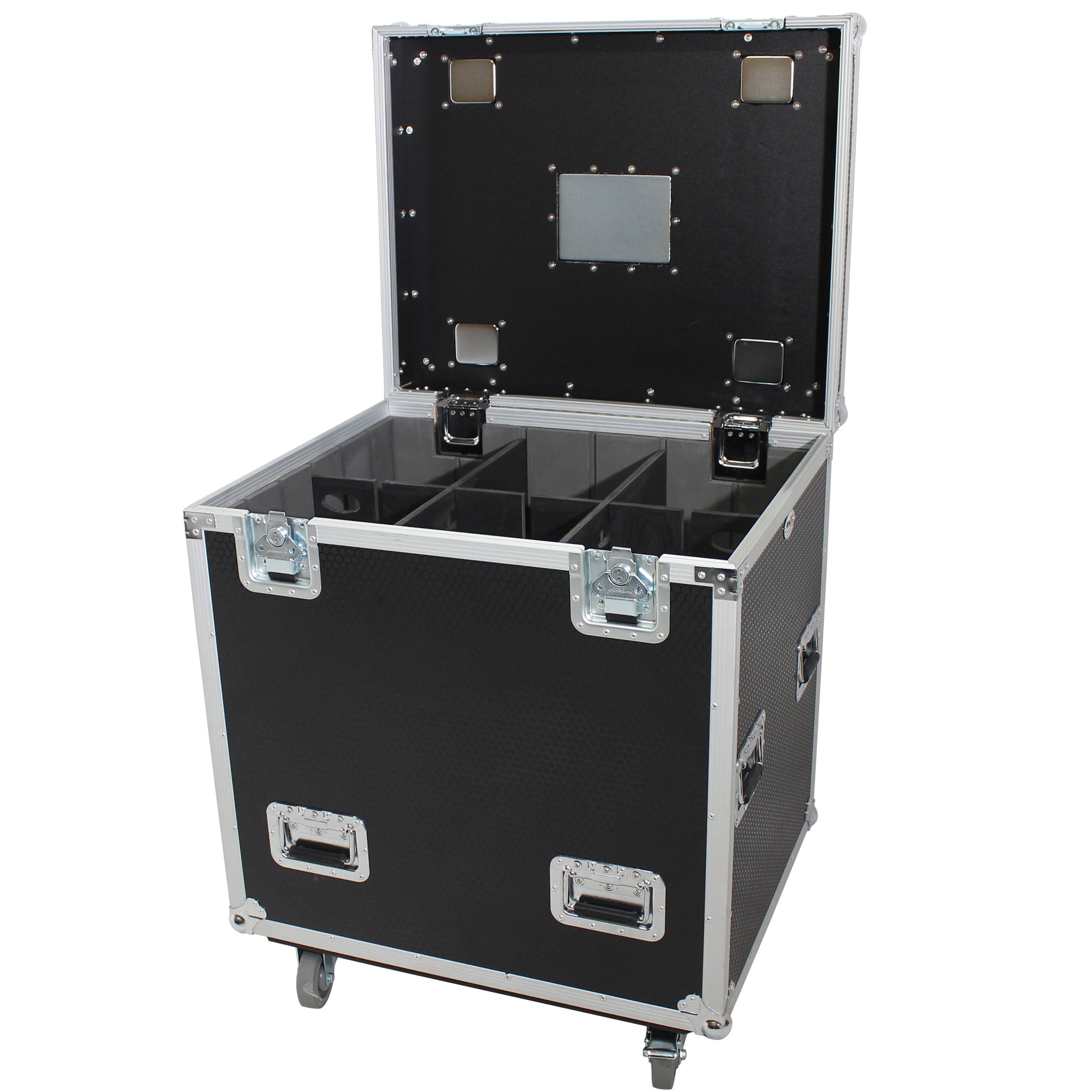 ProX XS-UTL243036W Flight Storage Case with Dividers Tray and 4 in Casters