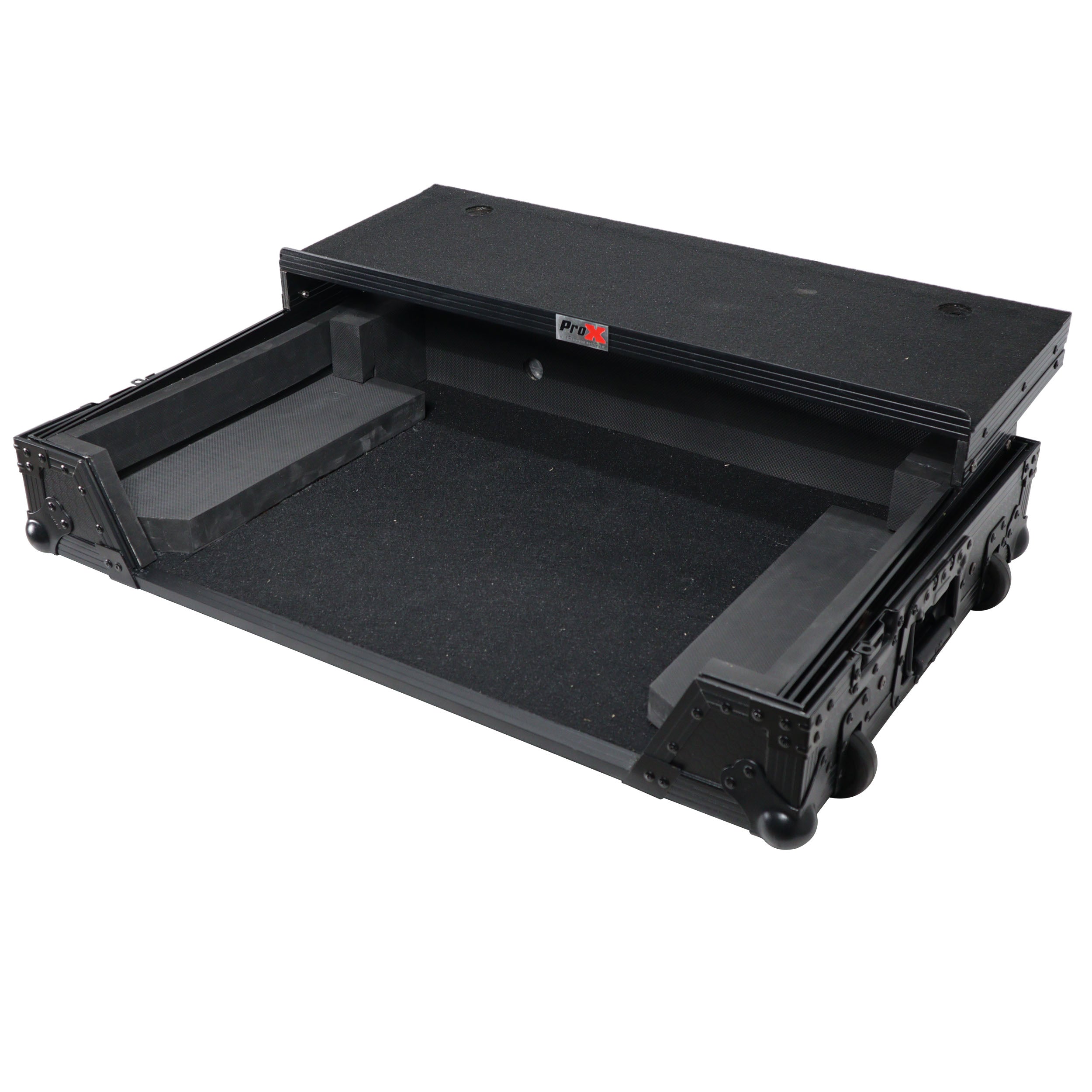 ProX XS-XDJRX3 WLTBL Flight Case for Pioneer XDJ-RX3 DJ Controller Black on Black