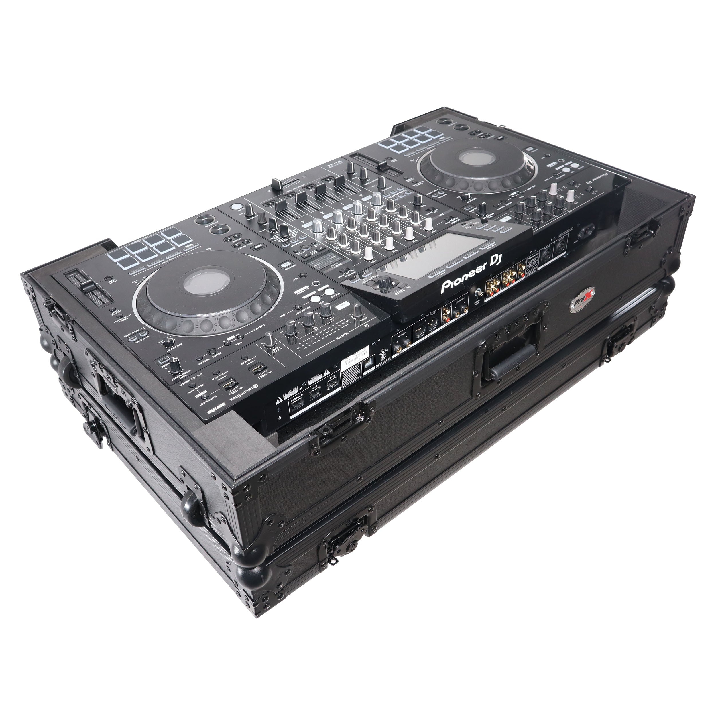 ProX XS-XDJXZWBL Flight Case for Pioneer DJ XDJ-XZ with 1U Rack Space and Wheels