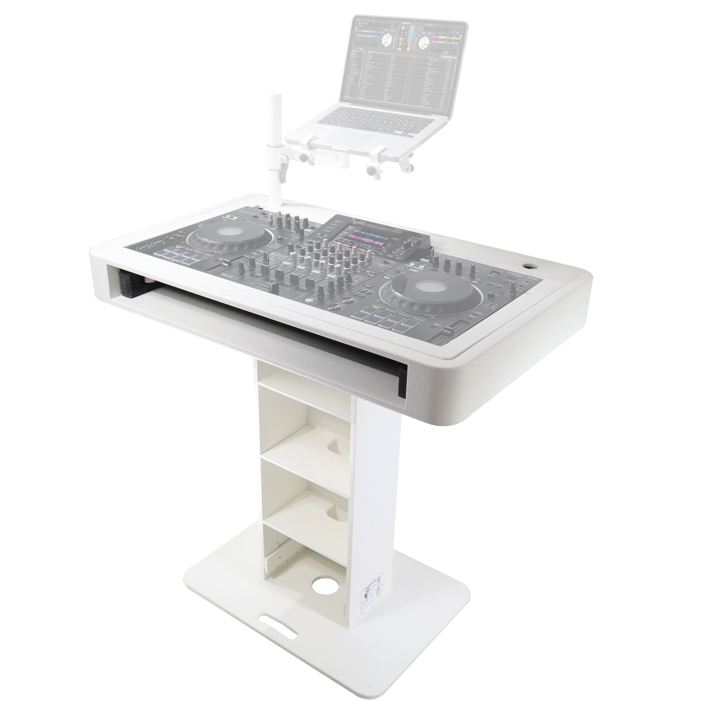 ProX XZF-DJCT-W Control Tower DJ Podium in White
