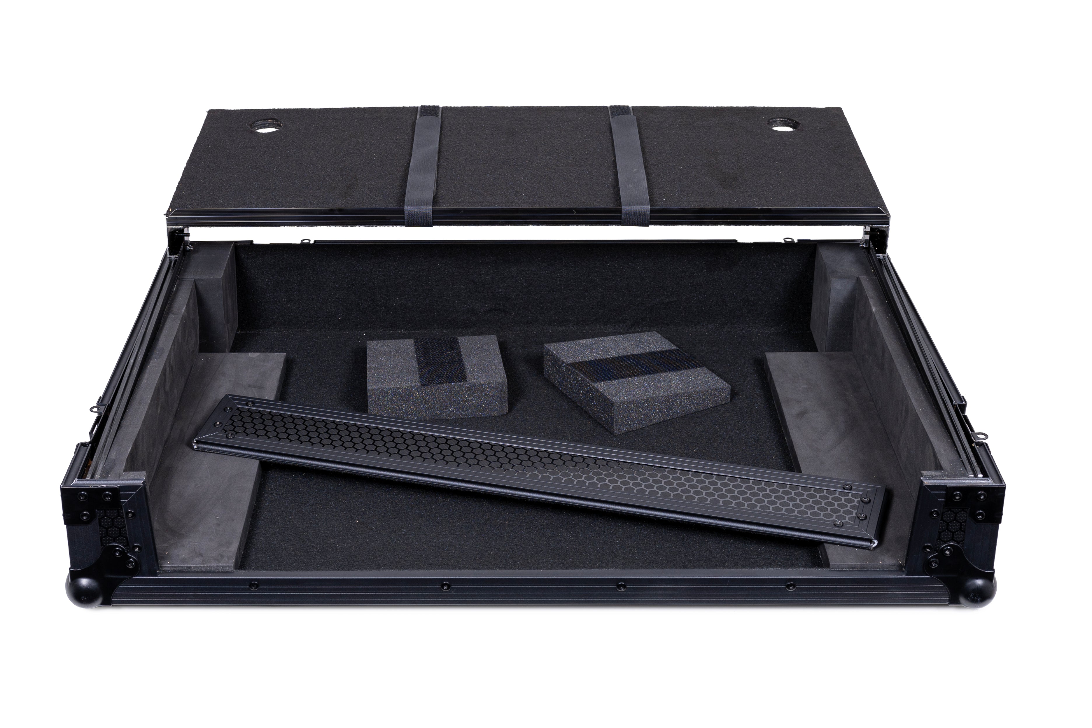 Headliner HL10027 Pitch Black Flight Case for System One w/ Laptop Platform & Wheels