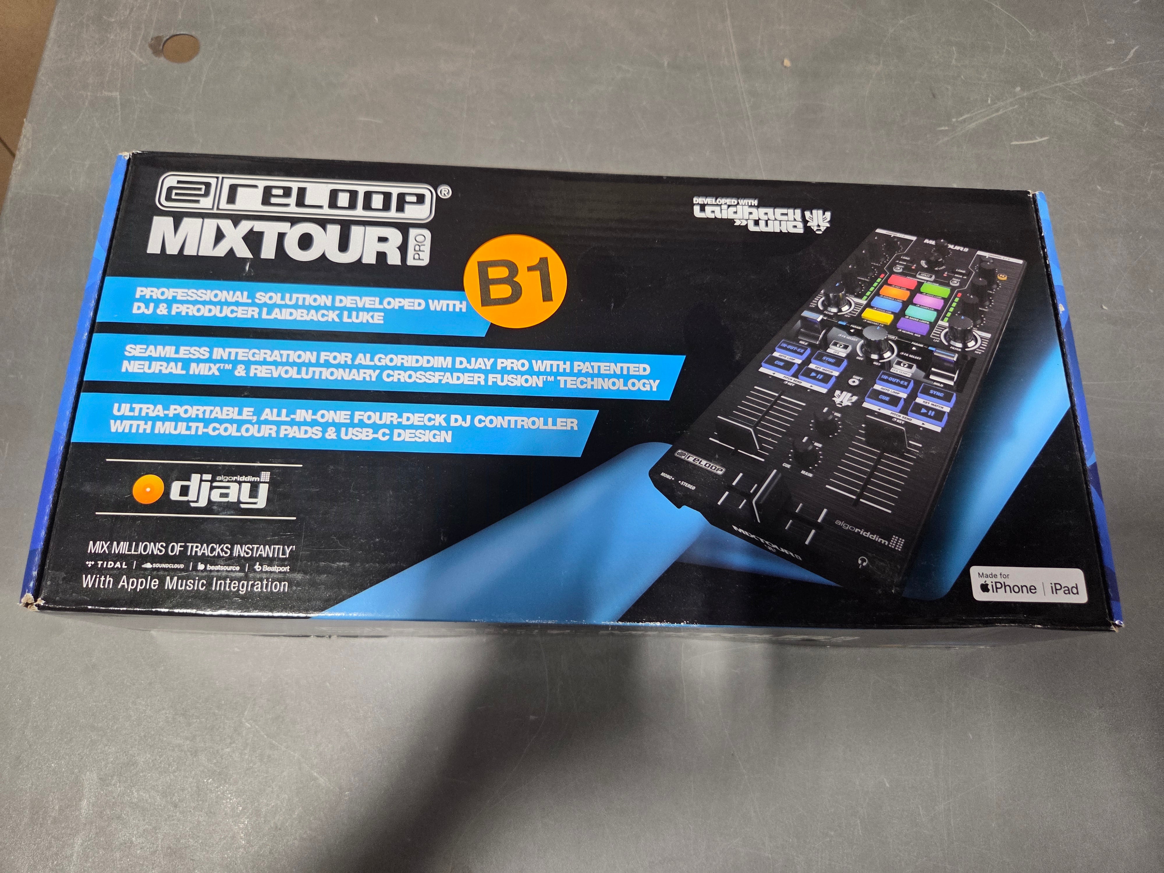 Reloop Mixtour Pro All-In-One Four-Deck DJ Controller With Audio Interface (B-Stock)