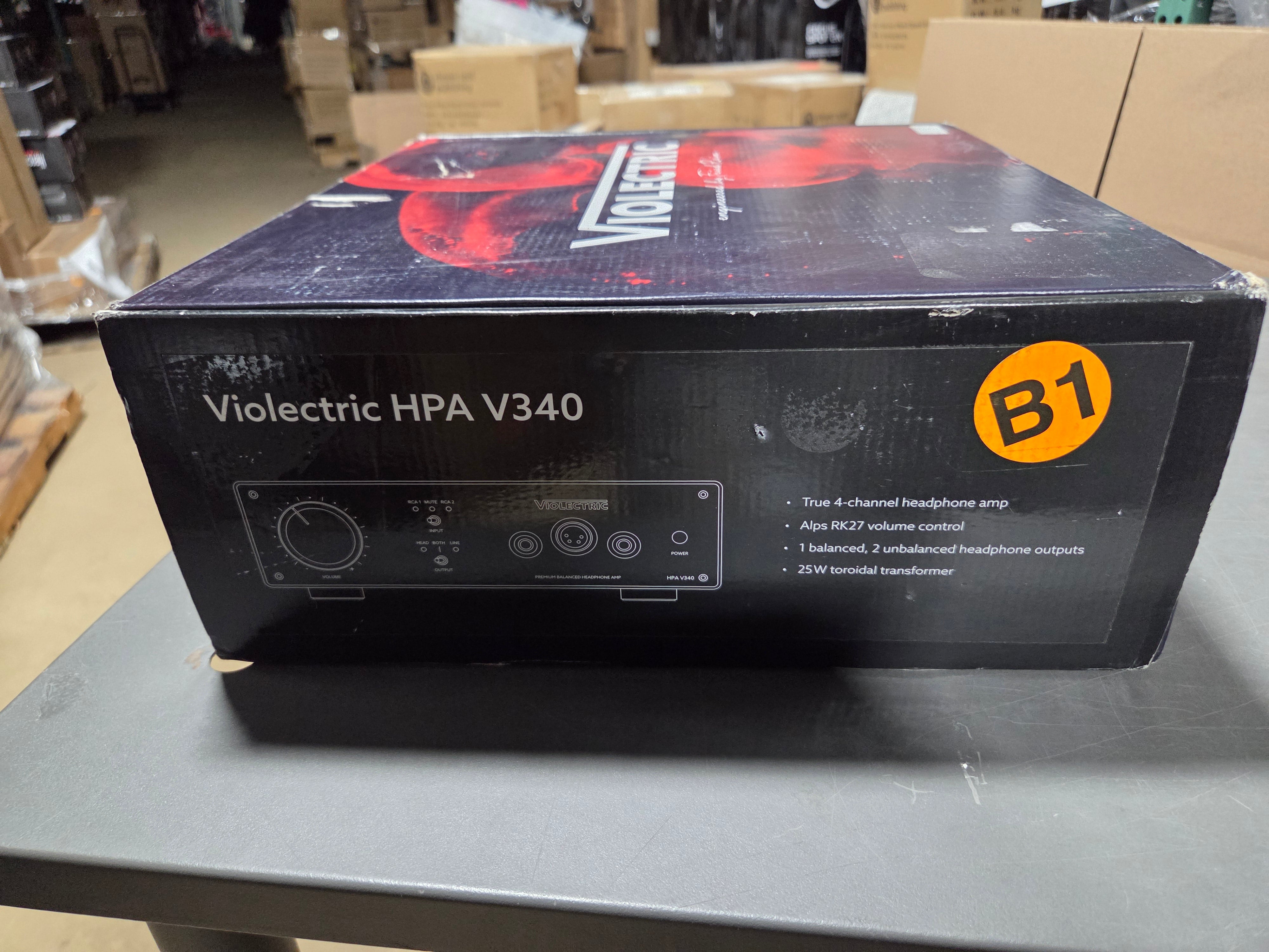 Violectric V340 Balanced Headphone Amplifier With Pre-amp Function (B-Stock)