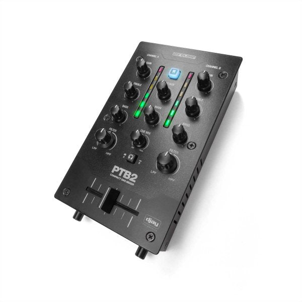 Reloop AMS-PTB-2 Portable 2+1-Channel DJ Mixer with DVS and Bluetooth Interface