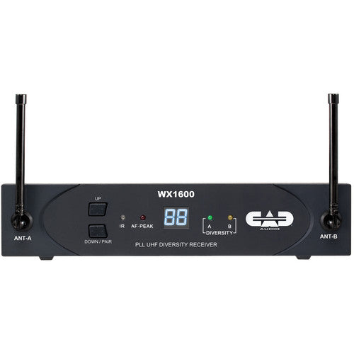 Cad WX1610G StageSelect Wireless Bodypack System with Lavalier, Earworn Mic, and Guitar Cable (542-564Mhz)