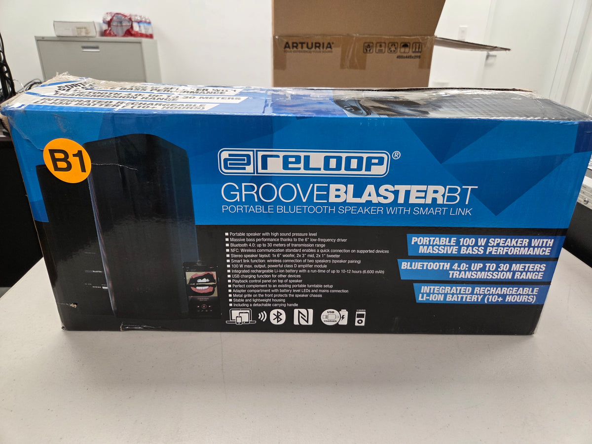 Reloop GROOVE-BLASTER-BT 100W Portable Bluetooth Speaker (B-Stock)