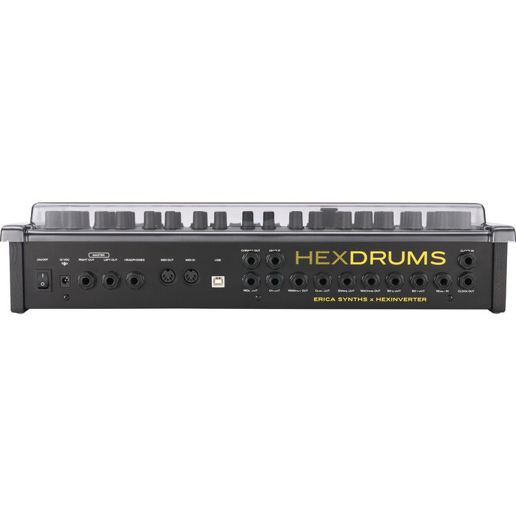Decksaver DS-PC-HEXDRUMS Erica Synths Hexdrums Cover (Soft-Fit)