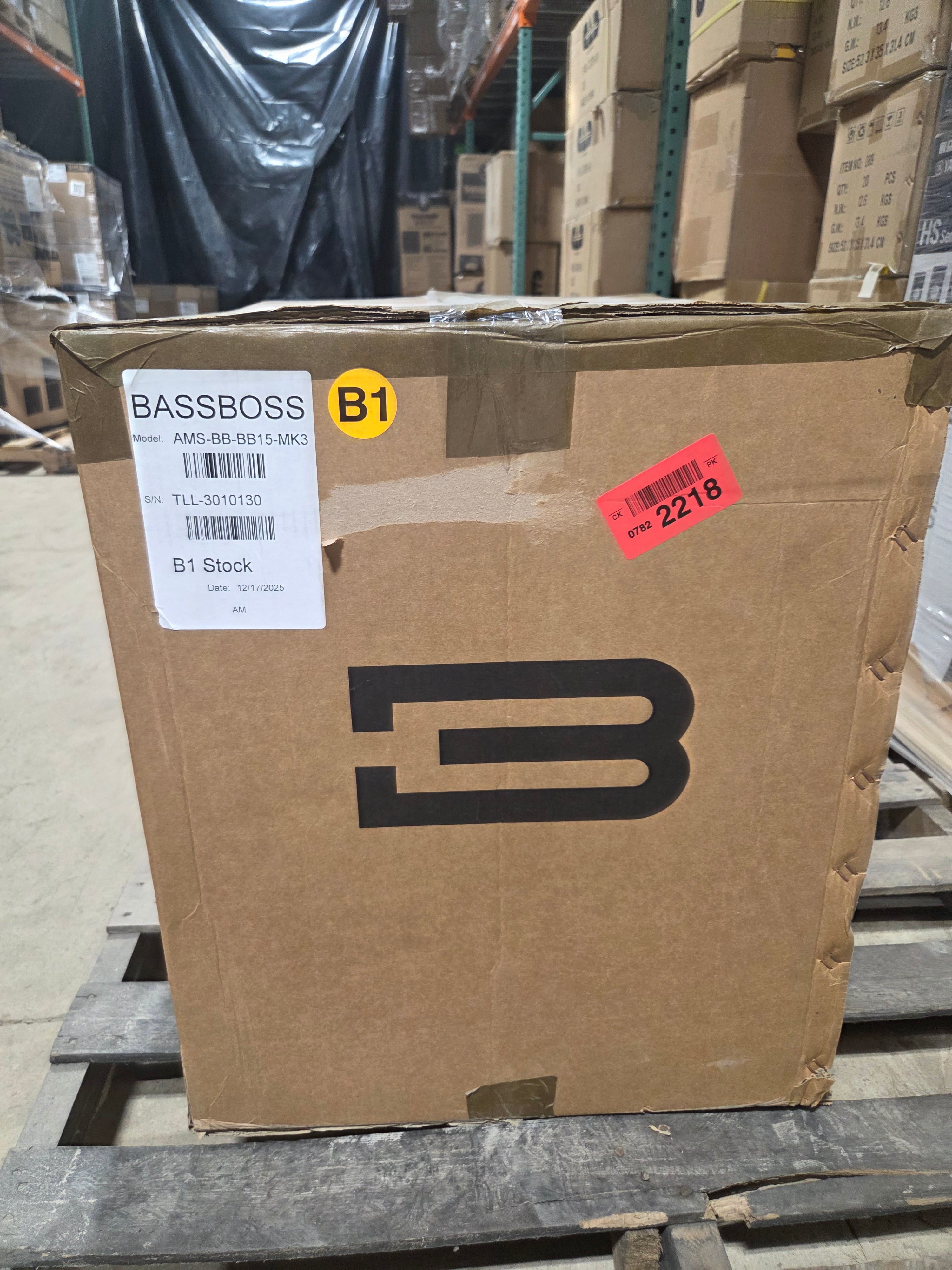 BASSBOSS BB15-MK3 Powered 2500W 15" Subwoofer (B-Stock)