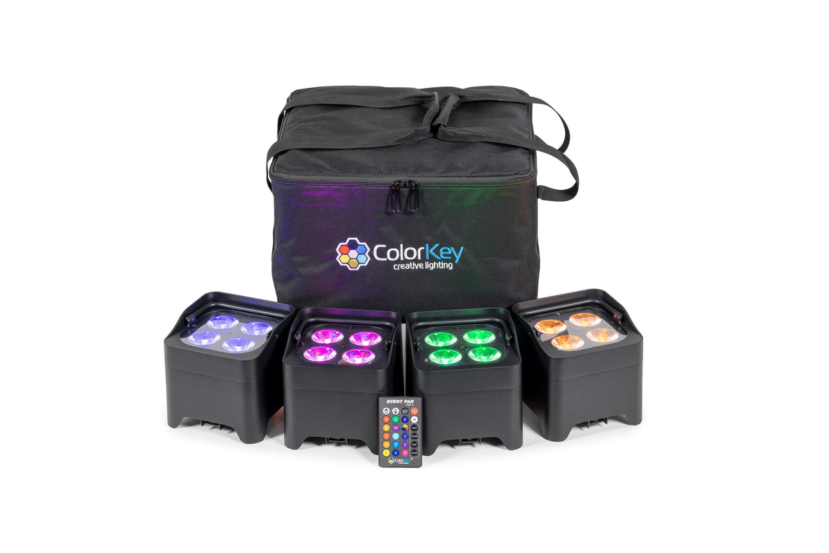 ColorKey CKU-6014 Event Par HEX 4 4-Pack Bundle