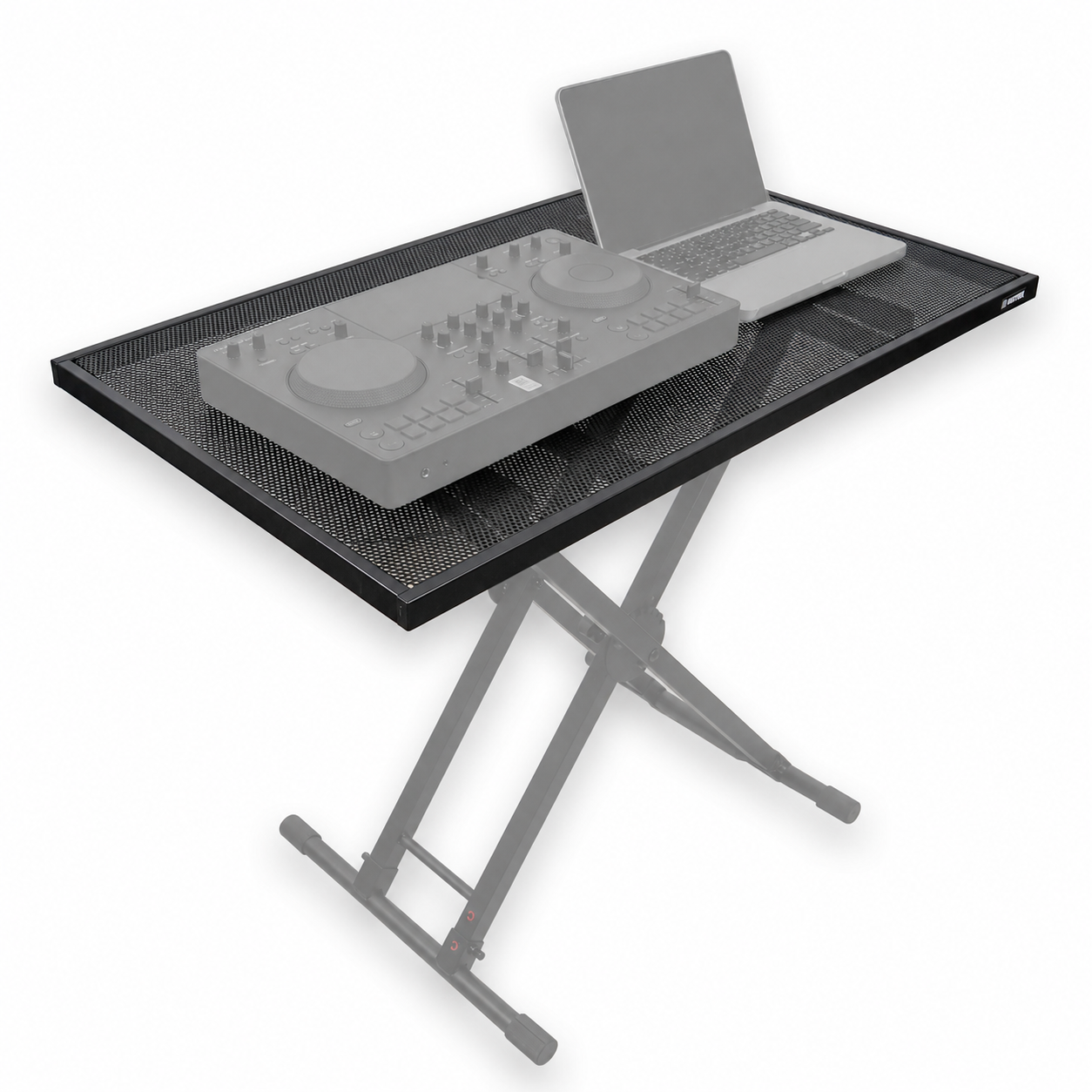 ProX T-KSTU4024 Utility Music Keyboard X Stand Table Top Add on for DJ Controller Flight Case Midi Controllers Laptop 40x24