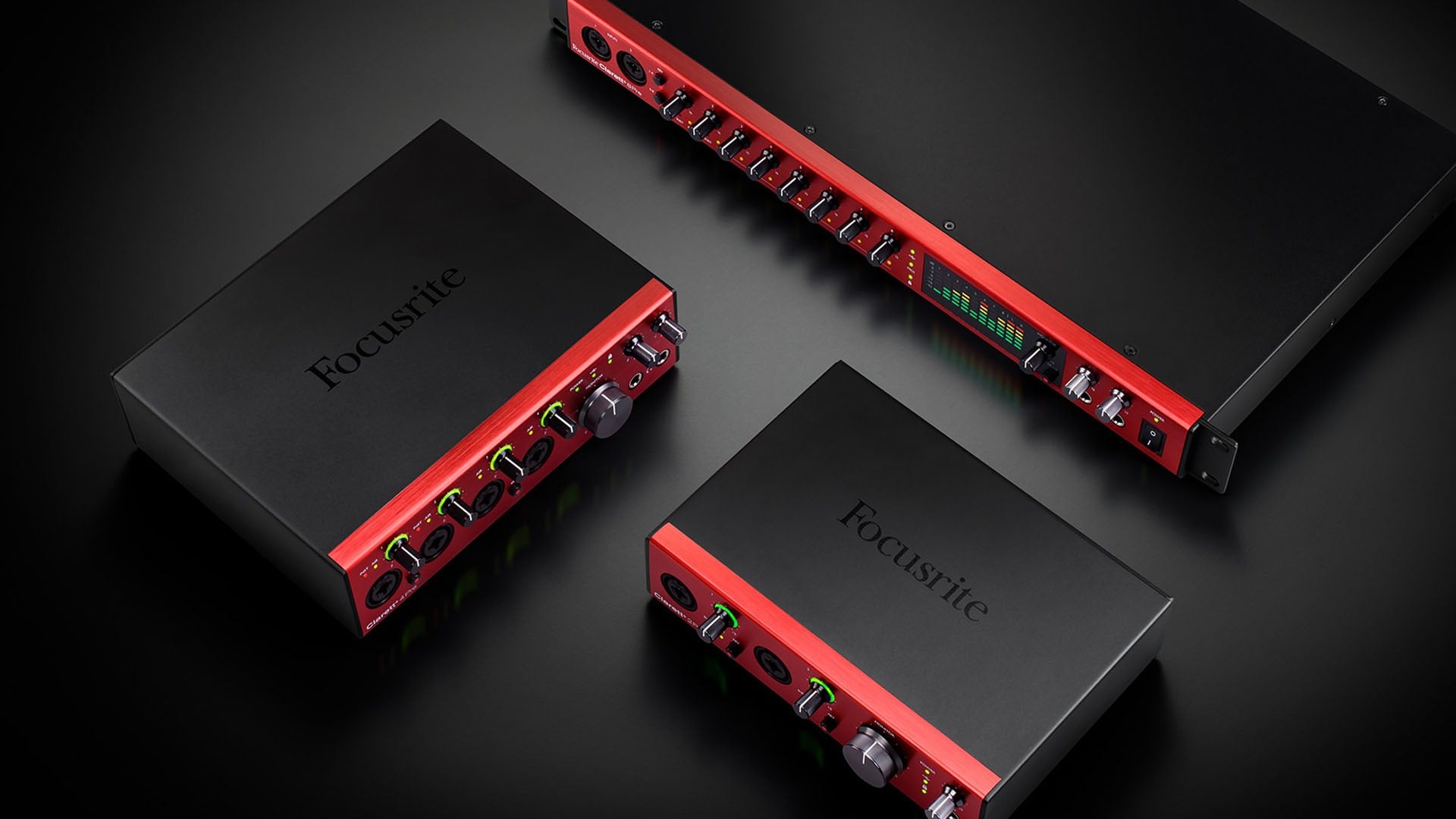 Focusrite Clarett+ USB Audio Interface Range Overview