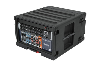 SKB 1SKB-R6UW 6U Space Rack Stacks with Roto Racks, Wheels, and Handle