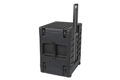 SKB 1SKB-R8UW 8U Space Rack Stacks with Roto Racks, Wheels, and Handle