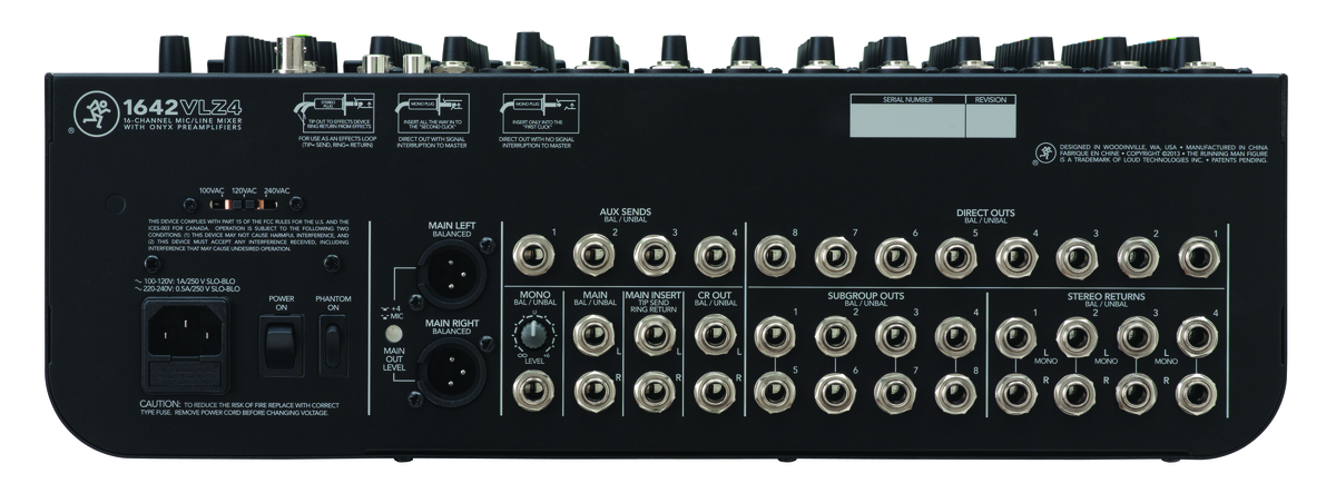 Mackie 1642VLZ4 16-Channel 4-Bus Compact Mixer