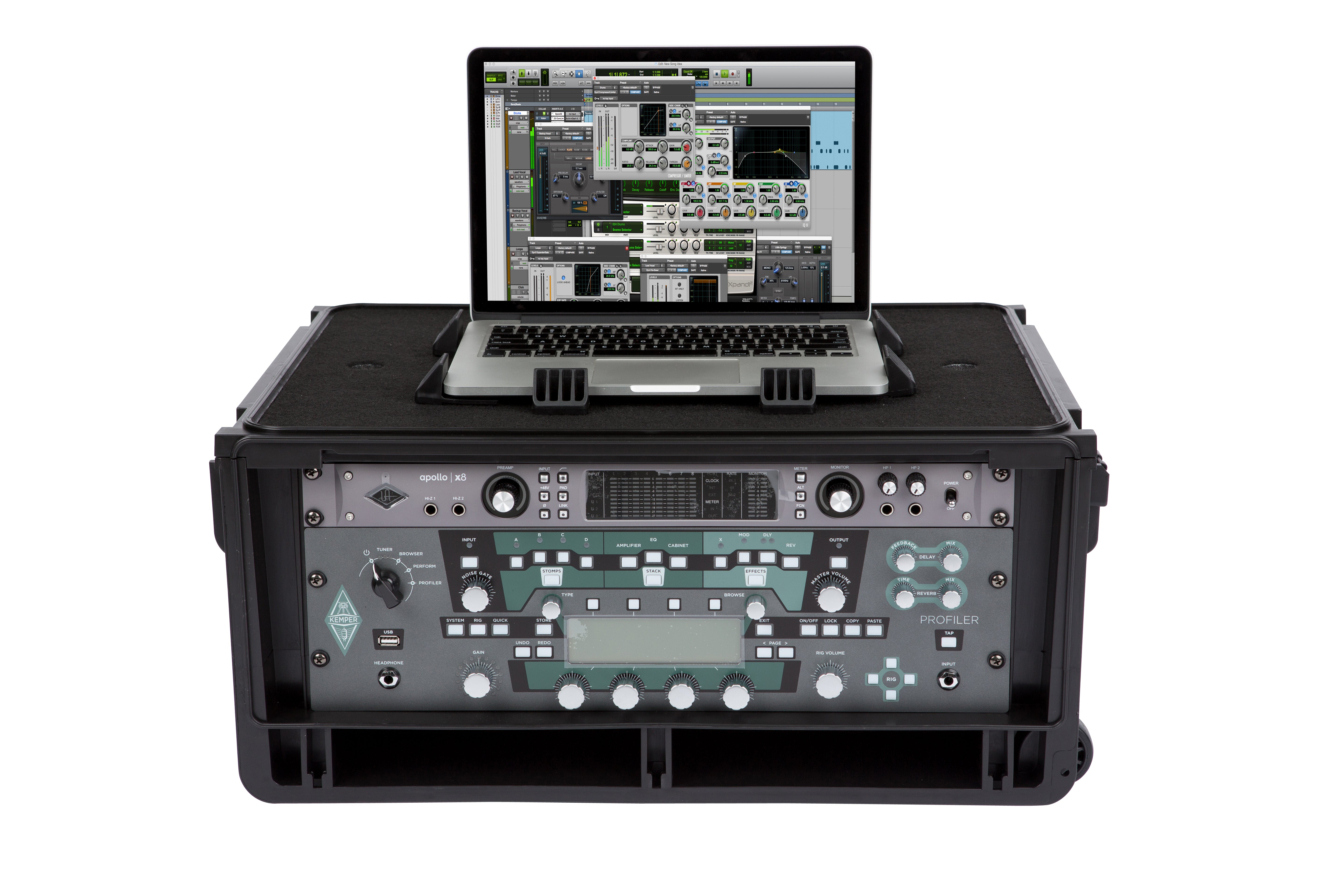 SKB 1SKB-ISF4U Injection-Molded 4-RU Studio Flyer Rack Case