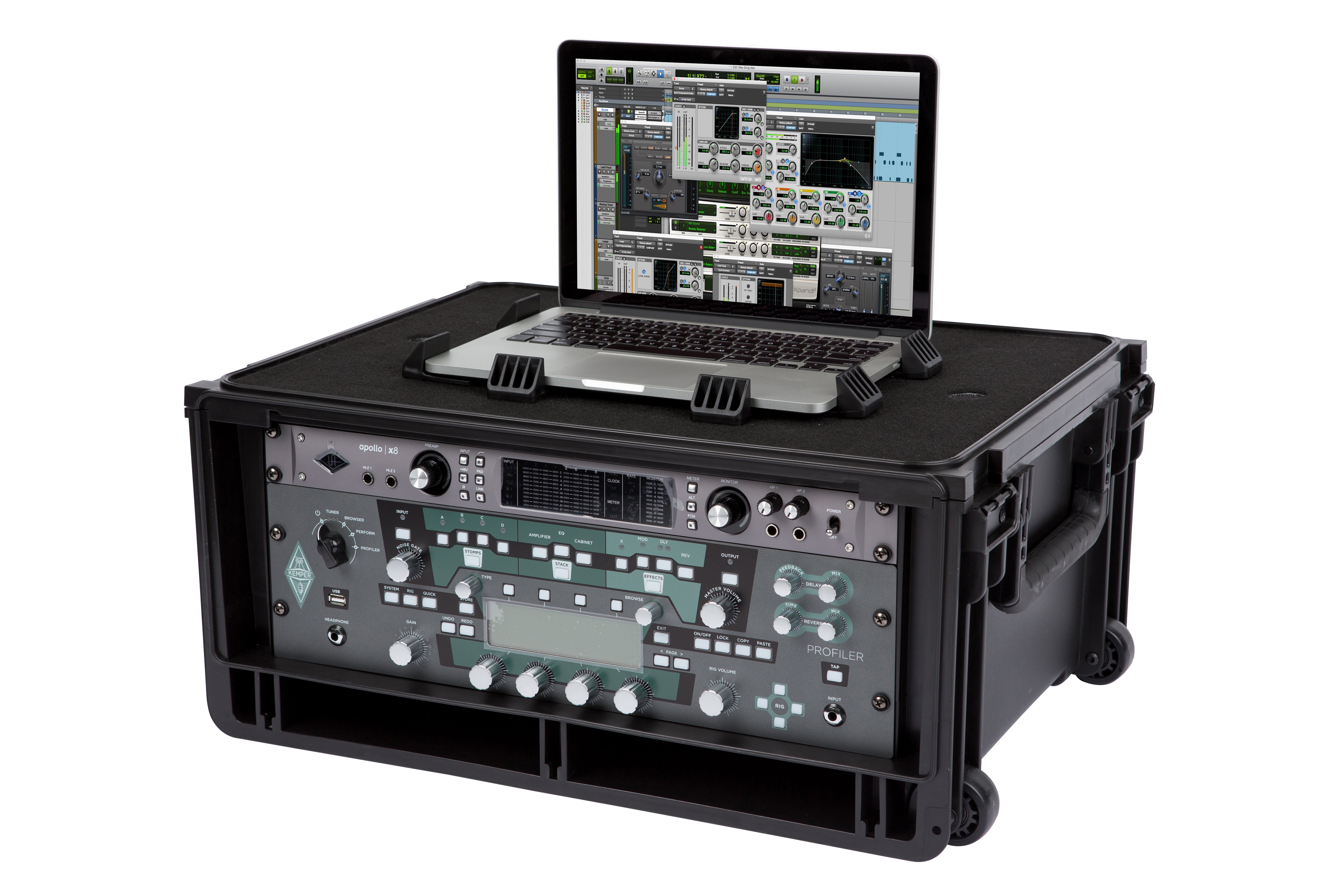 SKB 1SKB-ISF4U Injection-Molded 4-RU Studio Flyer Rack Case