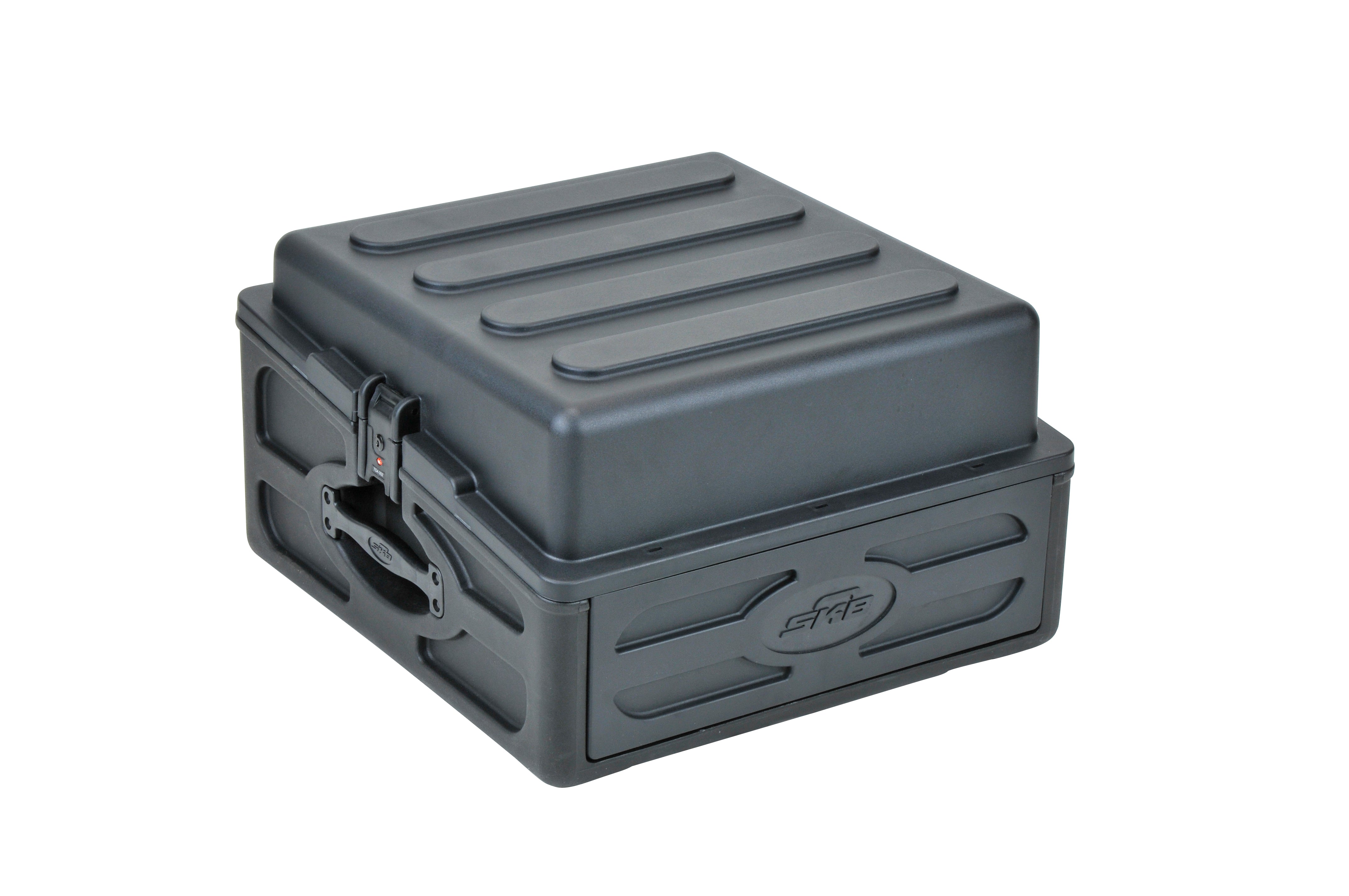 SKB 1SKB-R102 10 RU x 2RU Rack Case w/ Steel Rails, Hard Top, & L/R Access Doors