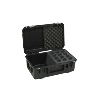 SKB 3I-2011-MC12 iSeries Case with Foam for 12 Mics with Storage Compartment