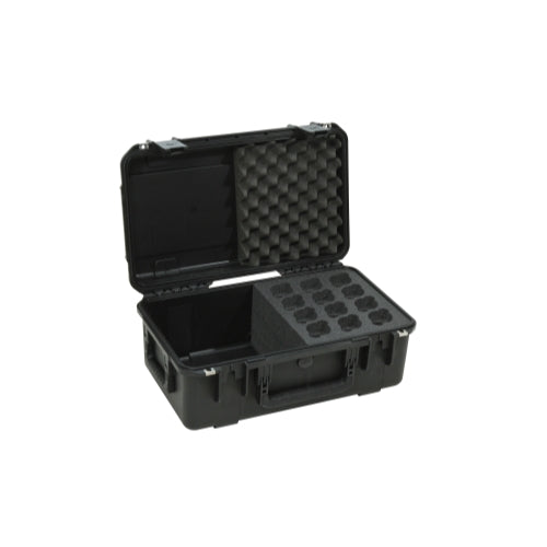 SKB 3I-2011-MC12 iSeries Case with Foam for 12 Mics with Storage Compartment
