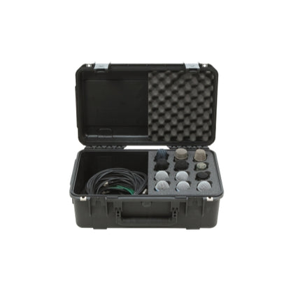 SKB 3I-2011-MC12 iSeries Case with Foam for 12 Mics with Storage Compartment
