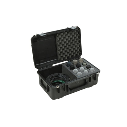 SKB 3I-2011-MC12 iSeries Case with Foam for 12 Mics with Storage Compartment