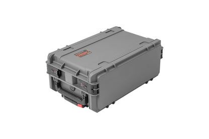 SKB 3i-4U11G-W Dark Gray 4U Injection Molded 11 Deep Rack w/ Wheels and Handle