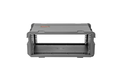 SKB 3i-4U11G-W Dark Gray 4U Injection Molded 11 Deep Rack w/ Wheels and Handle