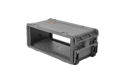 SKB 3i-4U11G-W Dark Gray 4U Injection Molded 11 Deep Rack w/ Wheels and Handle