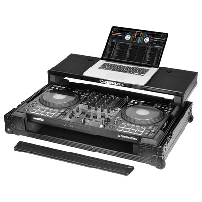 Odyssey Pioneer DJ DDJ-FLX10 I-Board Flight Case with Glide Style Laptop Platform and Wheels