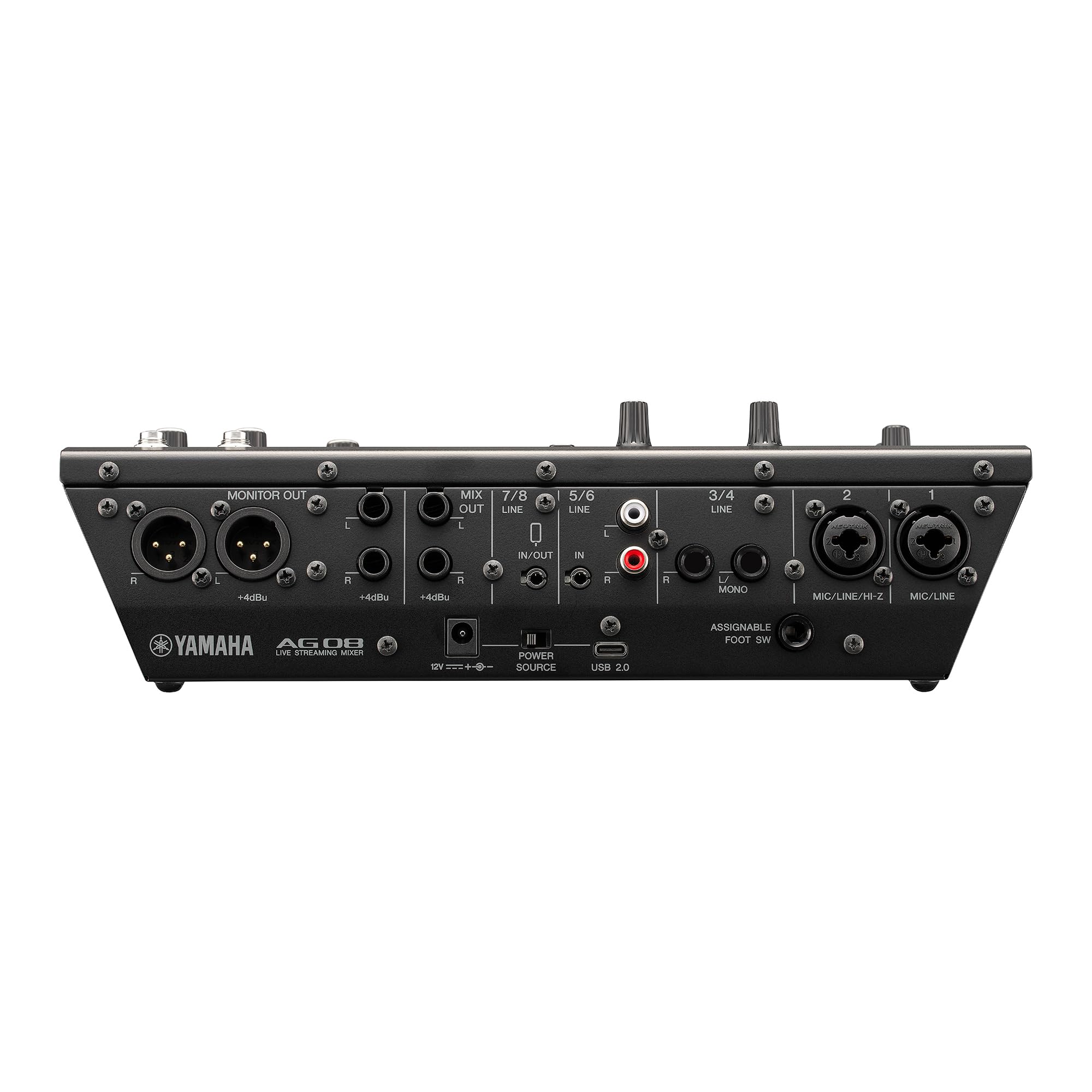 Yamaha AG08-B Black 8-Channel Mixer/USB Interface for IOS/Mac/PC