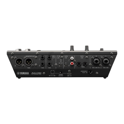 Yamaha AG08-B Black 8-Channel Mixer/USB Interface for IOS/Mac/PC
