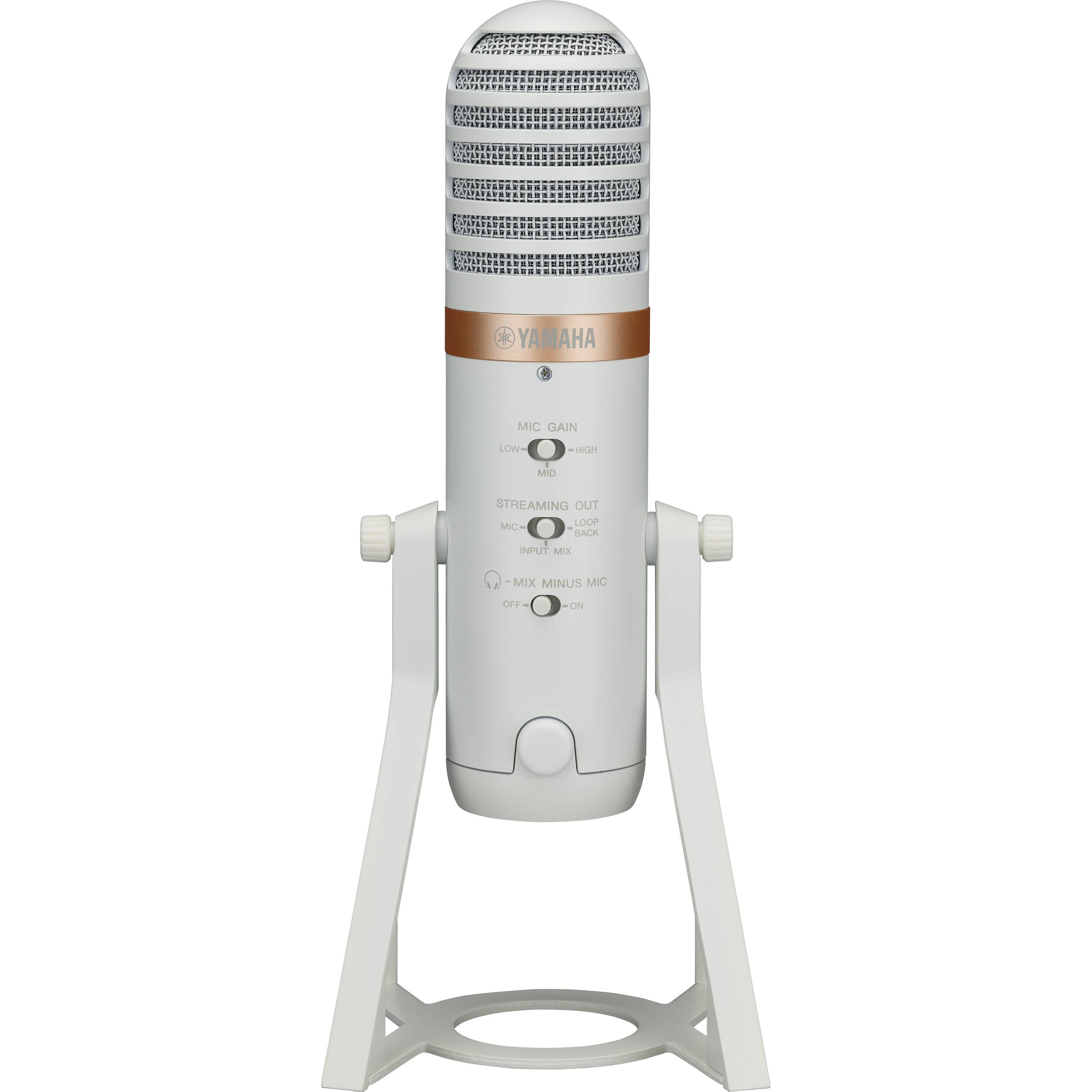 Yamaha AG01 Live Streaming USB Microphone (White)