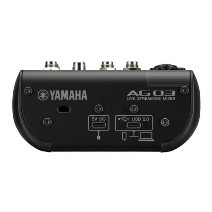 Yamaha AG03MK2 3-Channel Mixer & USB Audio Interface (Black)