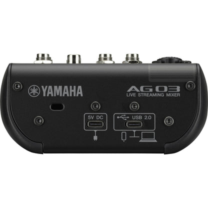 Yamaha AG03MK2 3-Channel Mixer & USB Audio Interface (Black)