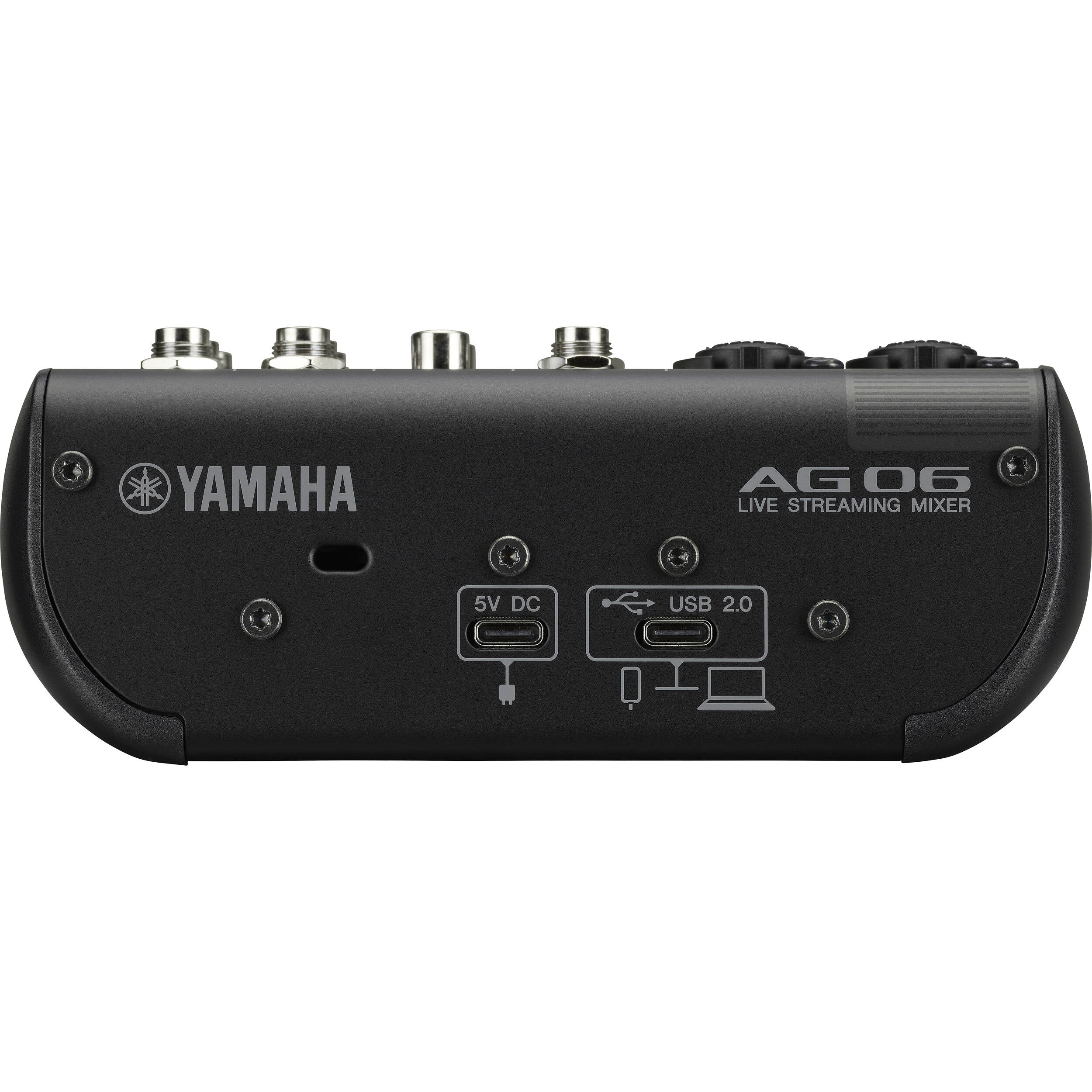 Yamaha AG06MK2 6-Channel Mixer and USB Audio Interface (Black)